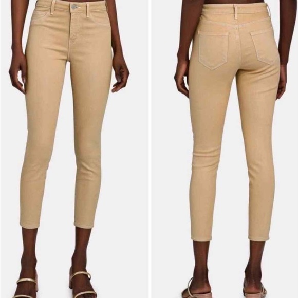 L'AGENCE Margot Coated Jeans Candied Ginger - Picture 8 of 8